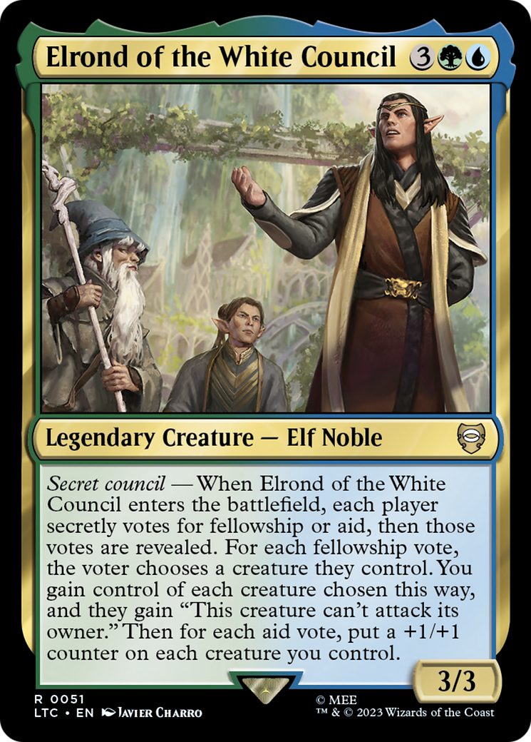 Magic: The Gathering - Elrond of the White Council - Tales of Middle-earth Commander
