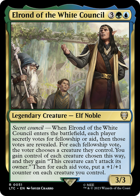 Magic: The Gathering - Elrond of the White Council - Tales of Middle-earth Commander