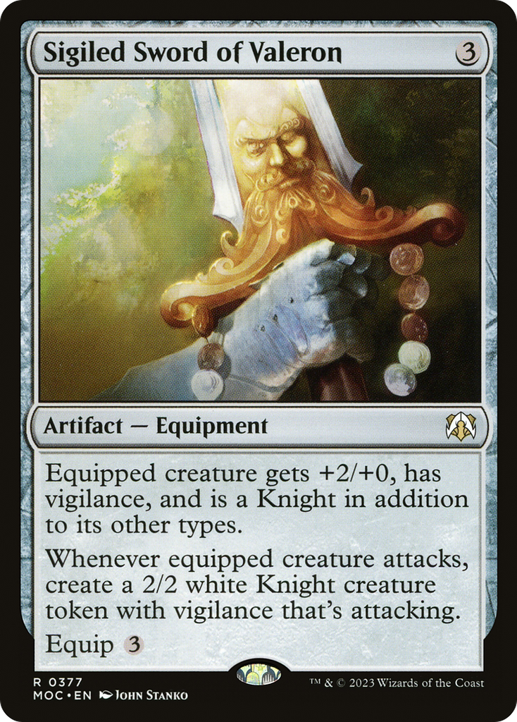 Magic: The Gathering - Sigiled Sword of Valeron - March of the Machine Commander