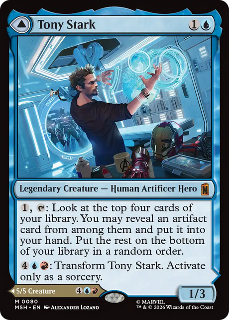 Magic: The Gathering - Tony Stark // The Invincible Iron Man - Marvel Super Heroes