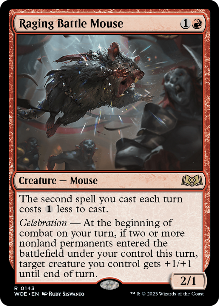 Magic: The Gathering - Raging Battle Mouse Foil - Wilds of Eldraine