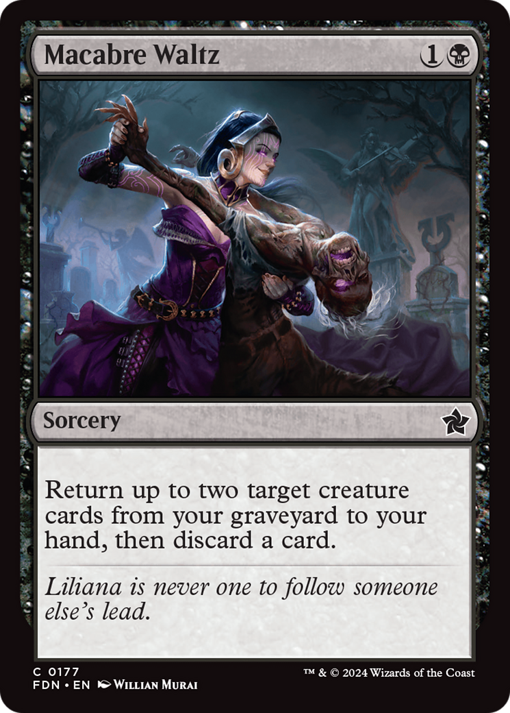 Magic: The Gathering - Macabre Waltz Foil - Foundations