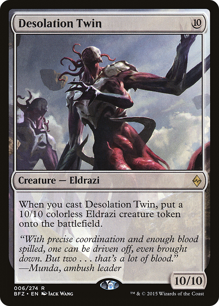 Magic: The Gathering - Desolation Twin Foil - Battle for Zendikar