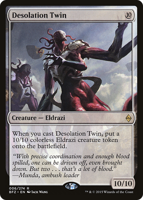 Magic: The Gathering - Desolation Twin Foil - Battle for Zendikar
