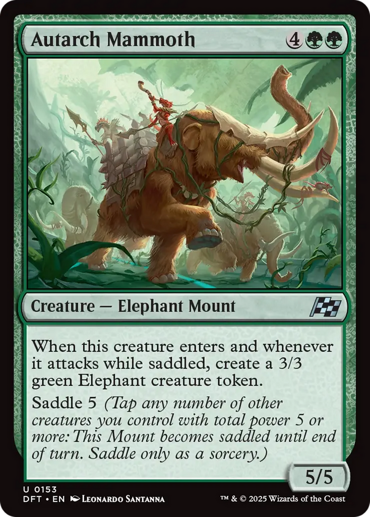 Magic: The Gathering - Autarch Mammoth - Aetherdrift