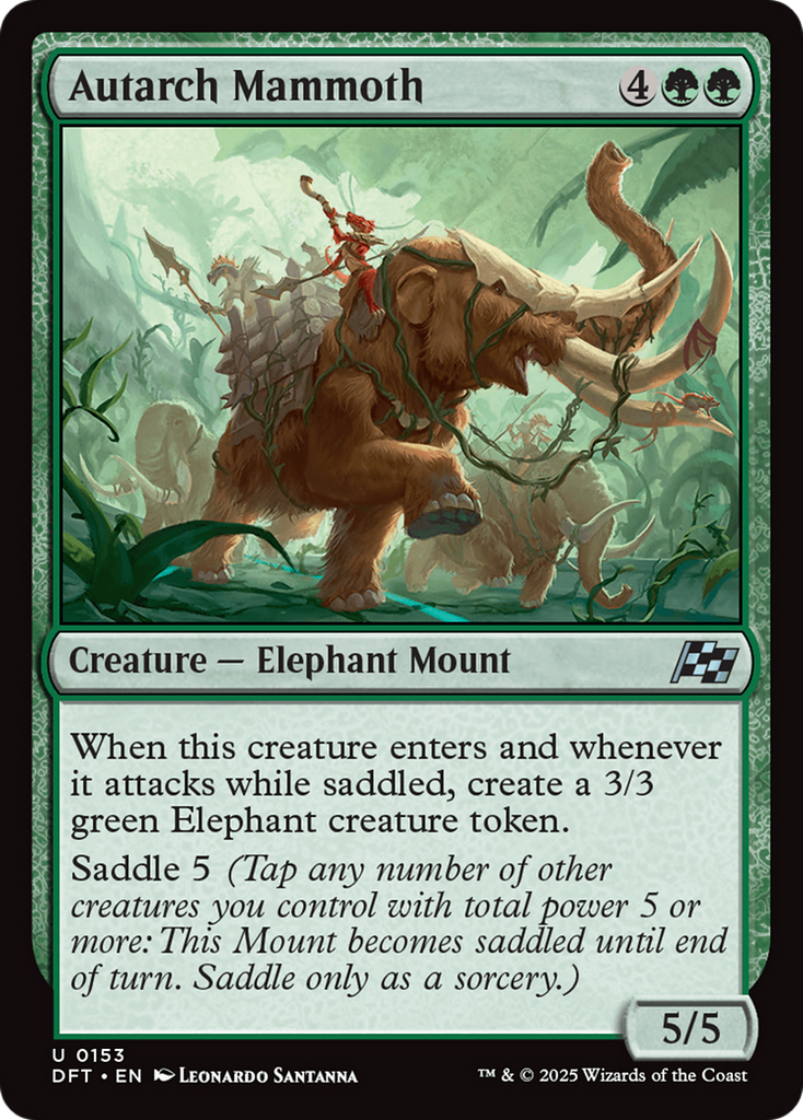 Magic: The Gathering - Autarch Mammoth Foil - Aetherdrift