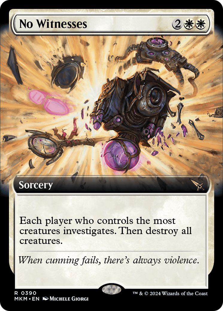 Magic: The Gathering - No Witnesses Foil - Murders at Karlov Manor