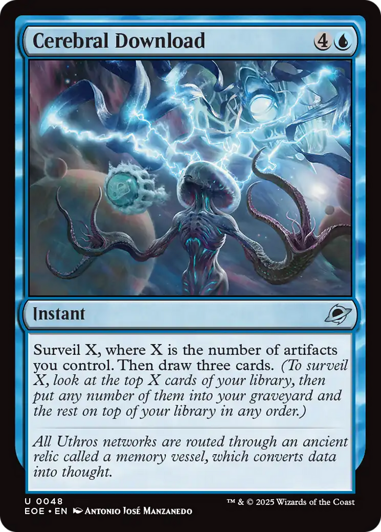 Magic: The Gathering - Cerebral Download Foil - Edge of Eternities