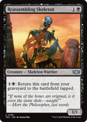 Magic: The Gathering - Reassembling Skeleton - Tarkir: Dragonstorm Commander
