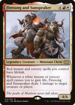 Magic: The Gathering - Firesong and Sunspeaker Foil - Double Masters 2022