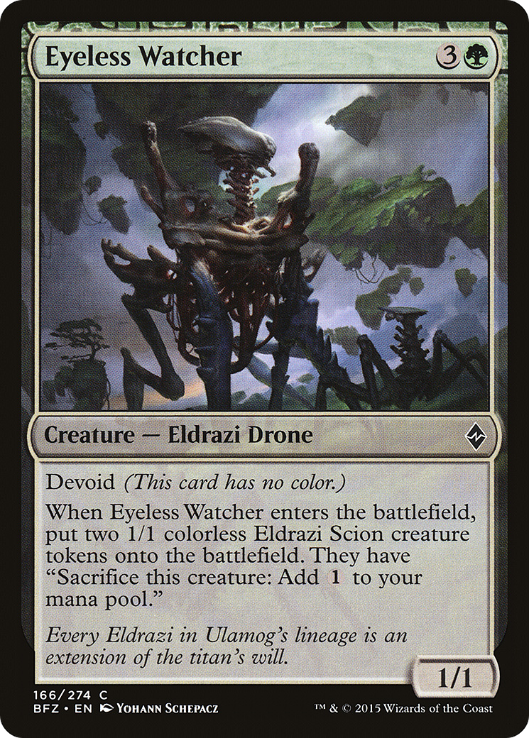 Magic: The Gathering - Eyeless Watcher Foil - Battle for Zendikar