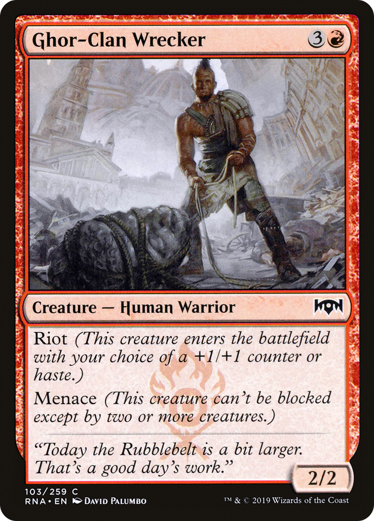 Magic: The Gathering - Ghor-Clan Wrecker Foil - Ravnica Allegiance