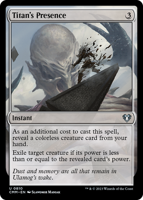 Magic: The Gathering - Titan's Presence - Commander Masters