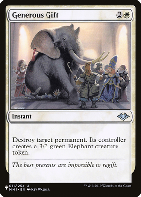 Magic: The Gathering - Generous Gift - The List