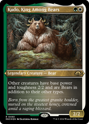 Magic: The Gathering - Kudo, King Among Bears Foil - Modern Horizons 3