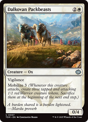 Magic: The Gathering - Dalkovan Packbeasts - Tarkir: Dragonstorm