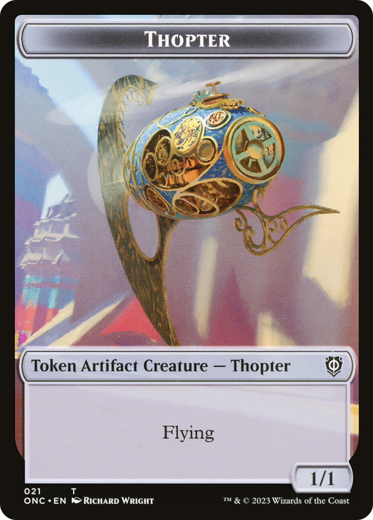 Magic: The Gathering - Thopter Token - Phyrexia: All Will Be One Commander Tokens