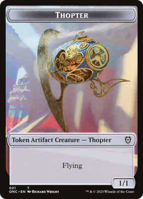 Magic: The Gathering - Thopter Token - Phyrexia: All Will Be One Commander Tokens