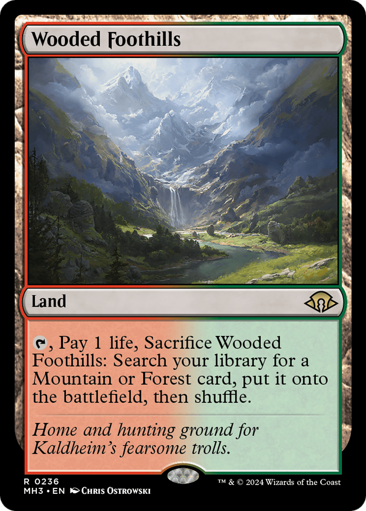 Magic: The Gathering - Wooded Foothills Foil - Modern Horizons 3