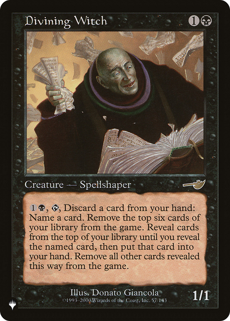 Magic: The Gathering - Divining Witch - The List