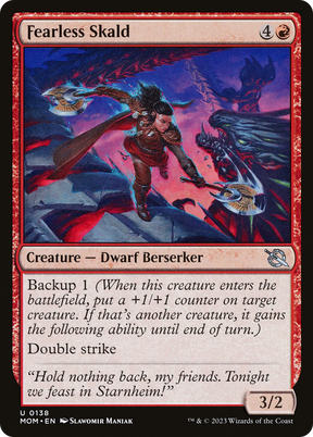 Magic: The Gathering - Fearless Skald Foil - March of the Machine