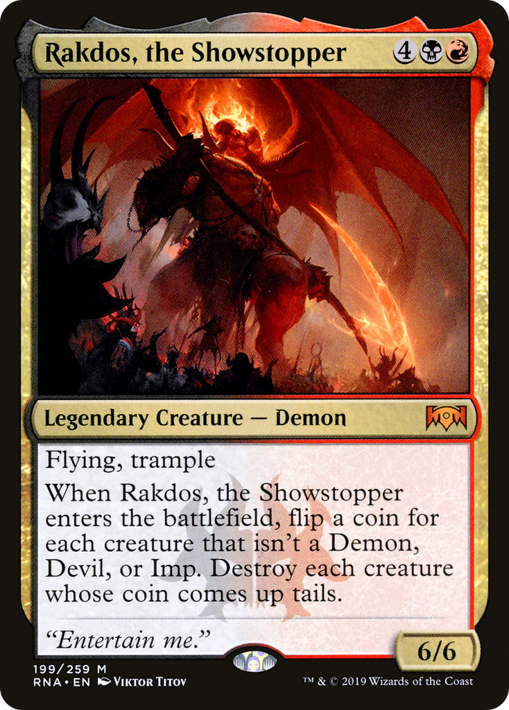 Magic: The Gathering - Rakdos, the Showstopper Foil - Ravnica Allegiance