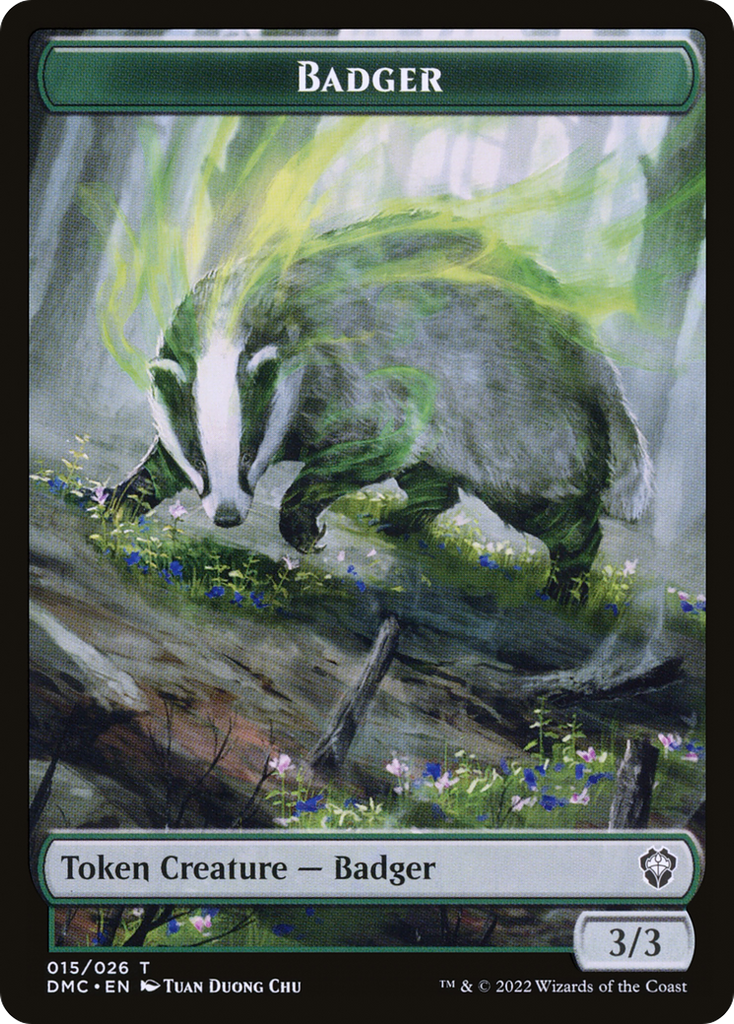 Magic: The Gathering - Badger Token - Dominaria United Tokens