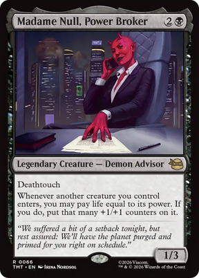 Magic: The Gathering - Madame Null, Power Broker Foil - Teenage Mutant Ninja Turtles