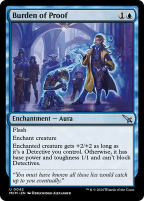 Magic: The Gathering - Burden of Proof Foil - Murders at Karlov Manor