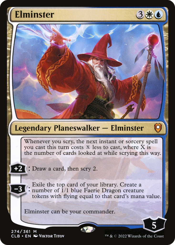 Magic: The Gathering - Elminster - Commander Legends: Battle for Baldur's Gate