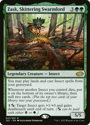 Magic: The Gathering - Zask, Skittering Swarmlord - Jumpstart 2022