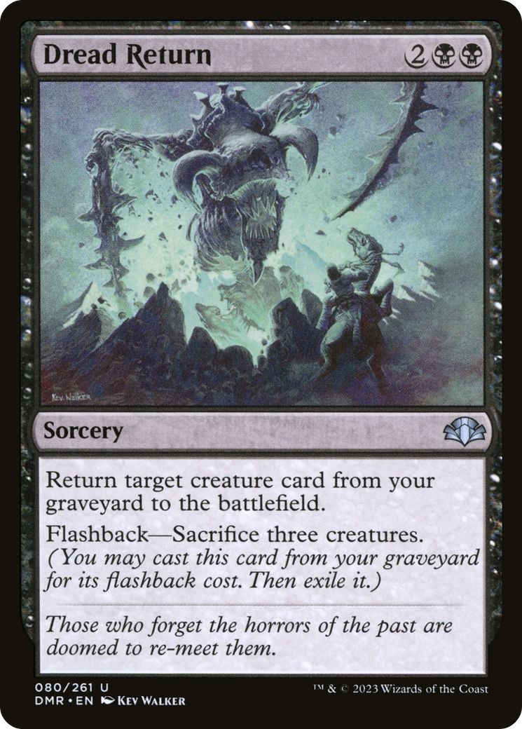 Magic: The Gathering - Dread Return Foil - Dominaria Remastered