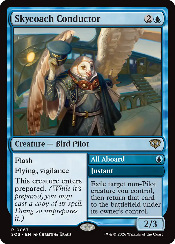 Magic: The Gathering - Skycoach Conductor // All Aboard - Secrets of Strixhaven