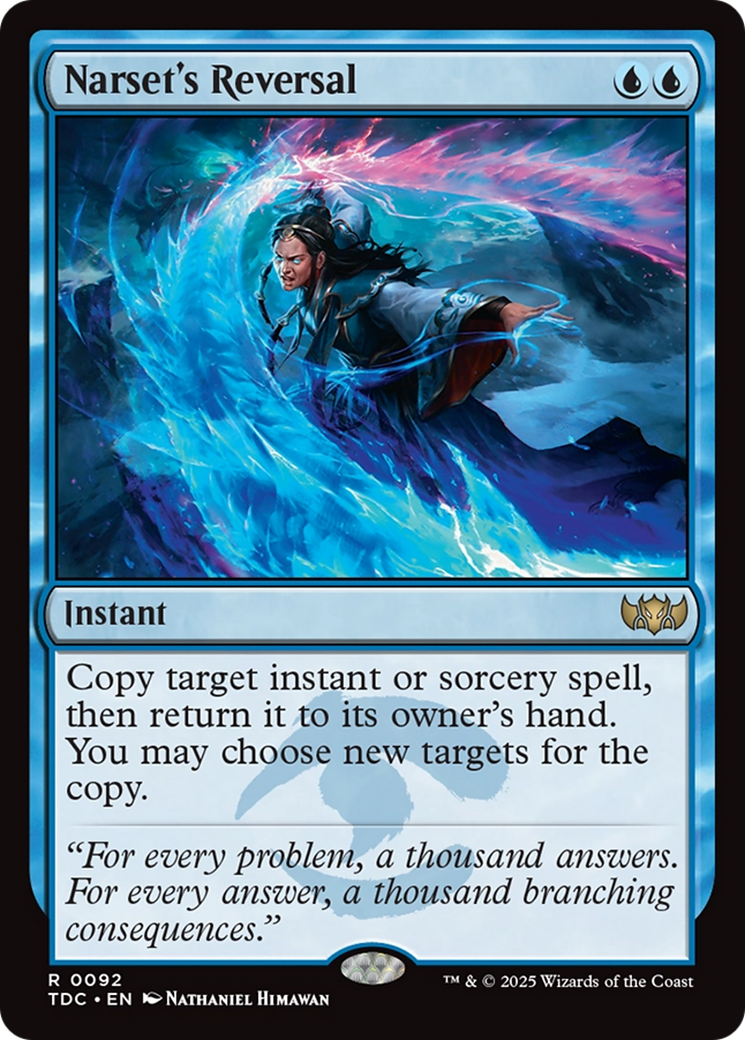 Magic: The Gathering - Narset's Reversal - Tarkir: Dragonstorm Commander
