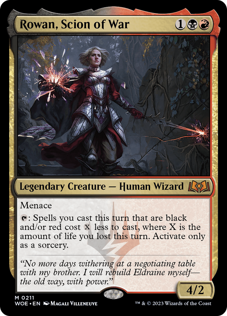 Magic: The Gathering - Rowan, Scion of War Foil - Wilds of Eldraine