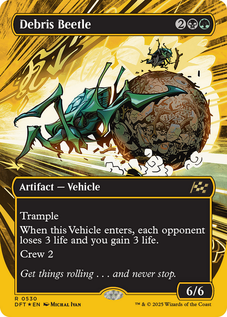 Magic: The Gathering - Debris Beetle Foil - Aetherdrift