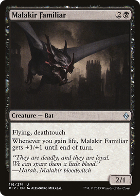 Magic: The Gathering - Malakir Familiar Foil - Battle for Zendikar