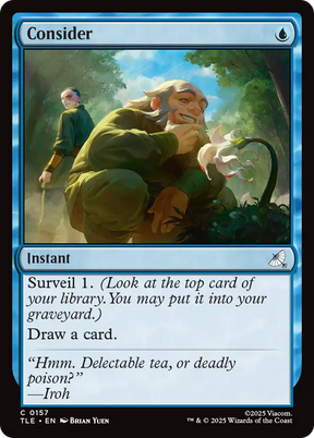 Magic: The Gathering - Consider - Avatar: The Last Airbender Eternal