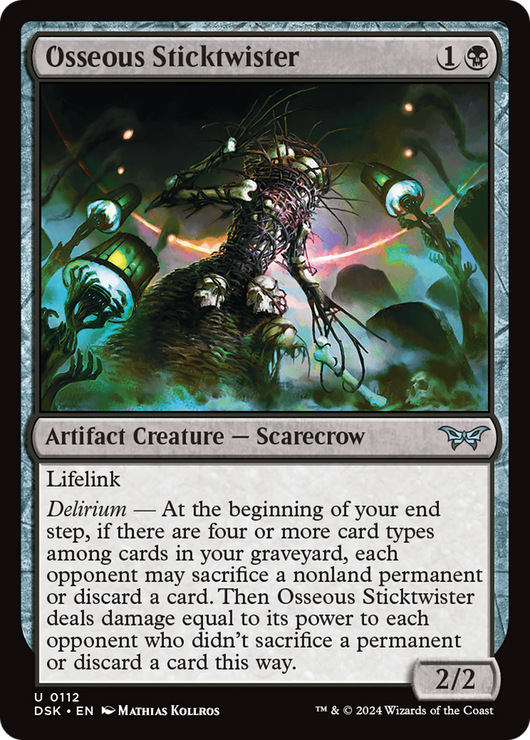 Magic: The Gathering - Osseous Sticktwister Foil - Duskmourn: House of Horror