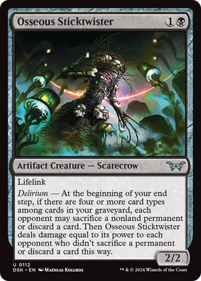 Magic: The Gathering - Osseous Sticktwister Foil - Duskmourn: House of Horror