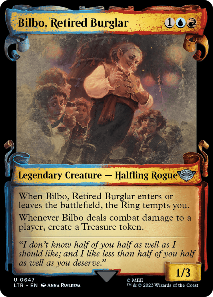 Magic: The Gathering - Bilbo, Retired Burglar Foil - The Lord of the Rings: Tales of Middle-earth