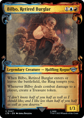 Magic: The Gathering - Bilbo, Retired Burglar Foil - The Lord of the Rings: Tales of Middle-earth