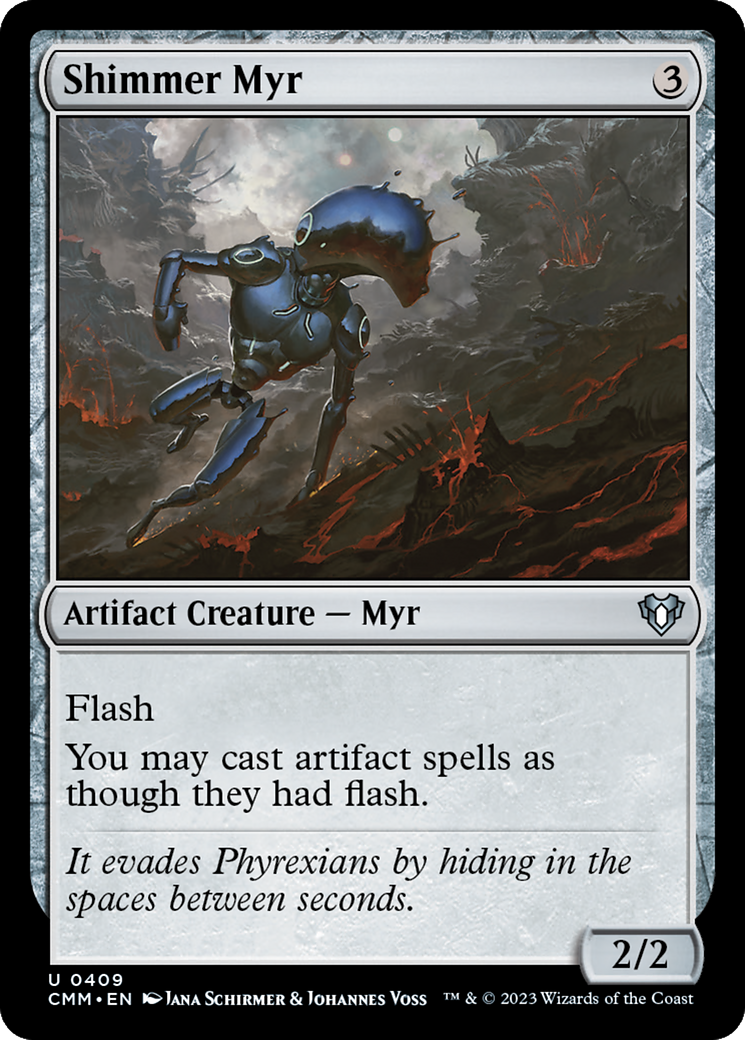 Magic: The Gathering - Shimmer Myr Foil - Commander Masters