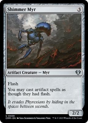 Magic: The Gathering - Shimmer Myr Foil - Commander Masters