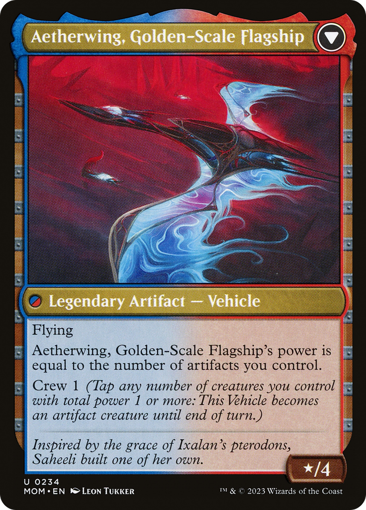 Magic: The Gathering - Invasion of Kaladesh // Aetherwing, Golden-Scale Flagship Foil - March of the Machine