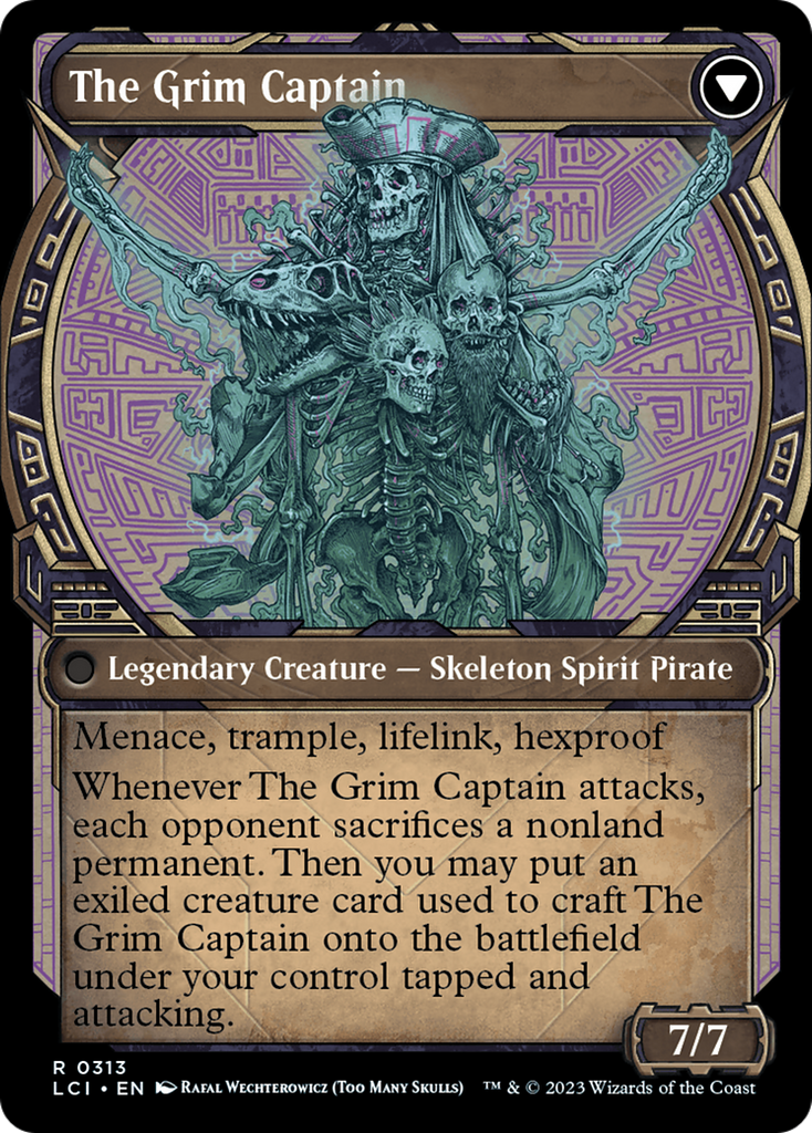 Magic: The Gathering - Throne of the Grim Captain // The Grim Captain Foil - The Lost Caverns of Ixalan