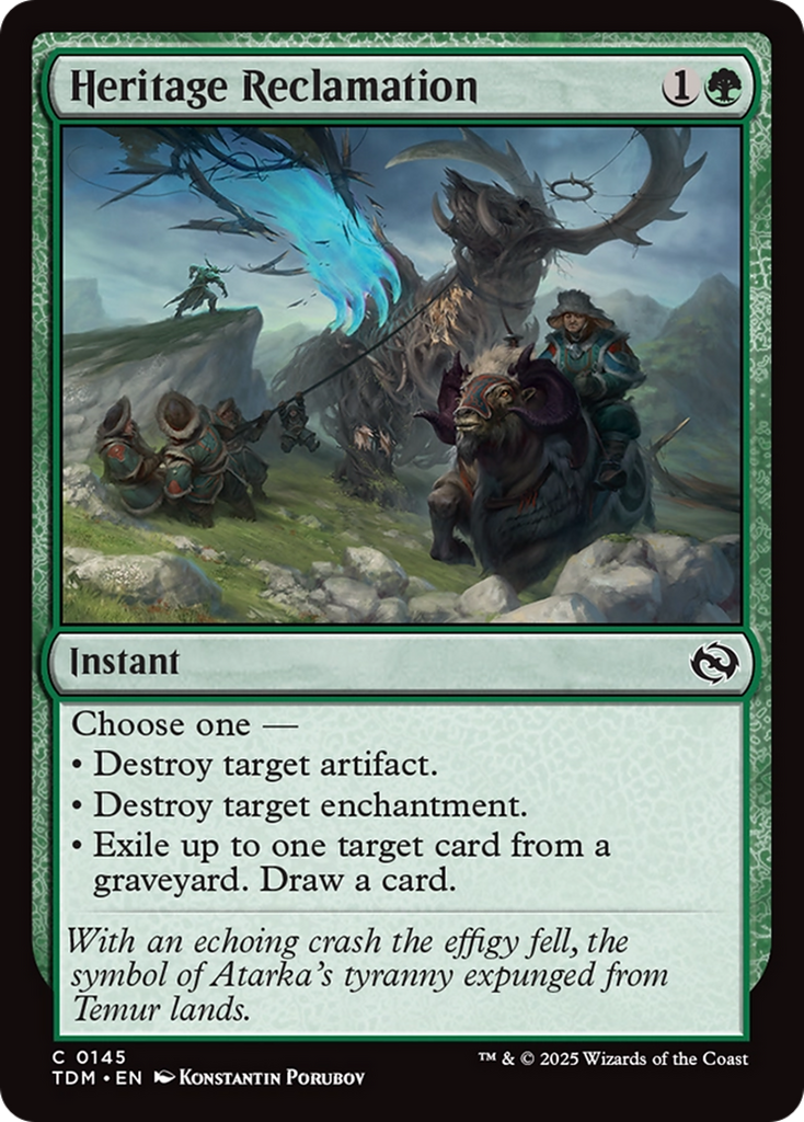 Magic: The Gathering - Heritage Reclamation - Tarkir: Dragonstorm