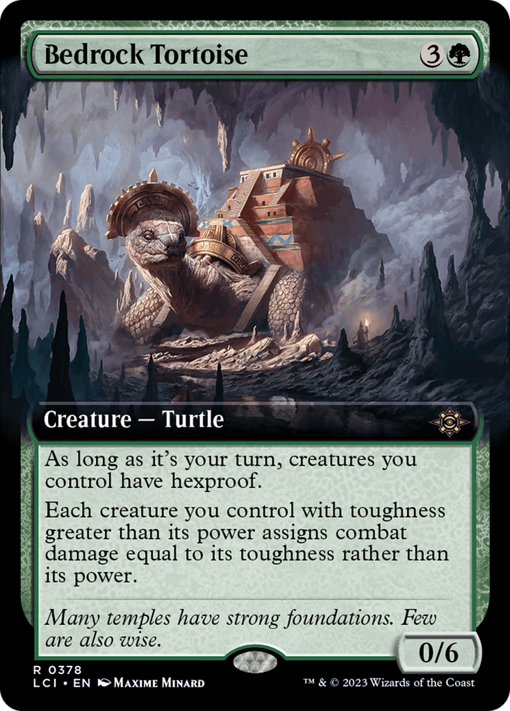 Magic: The Gathering - Bedrock Tortoise Foil - The Lost Caverns of Ixalan