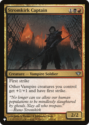 Magic: The Gathering - Stromkirk Captain - The List