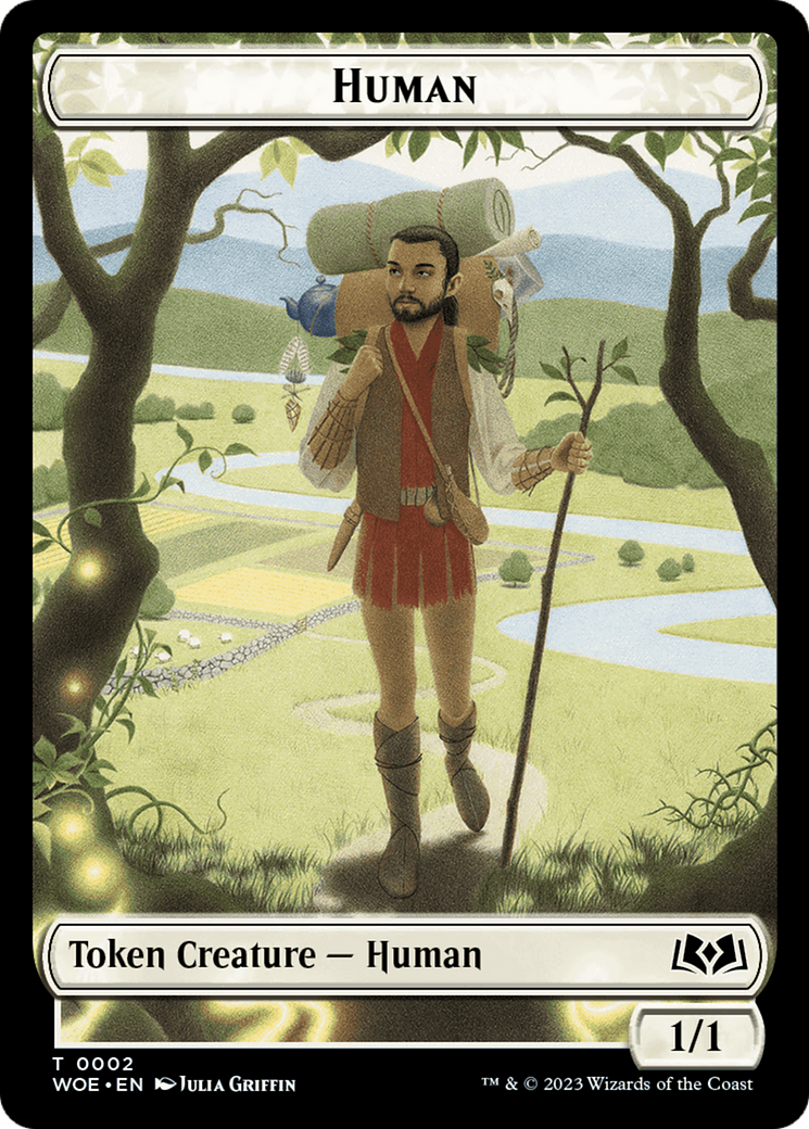 Magic: The Gathering - Human Token - Wilds of Eldraine Tokens